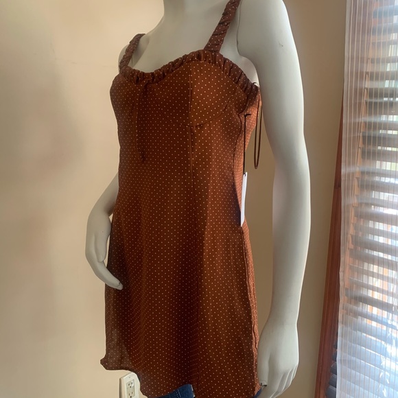 1 left!!! Cotton Candy LA Poka Dot Slip Dress - Picture 6 of 7